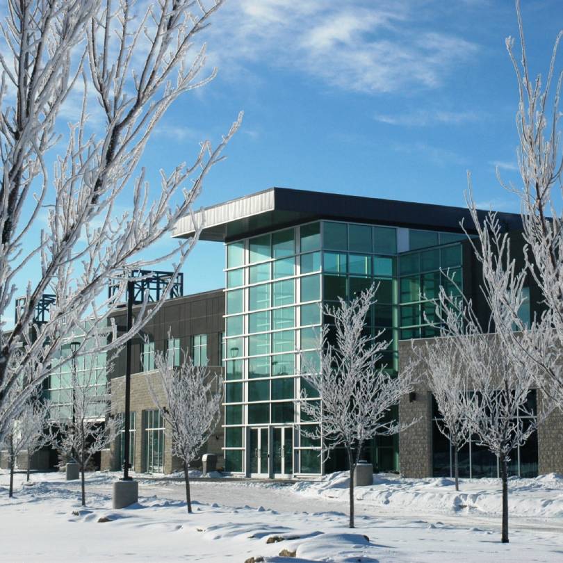 ambrose campus in winter