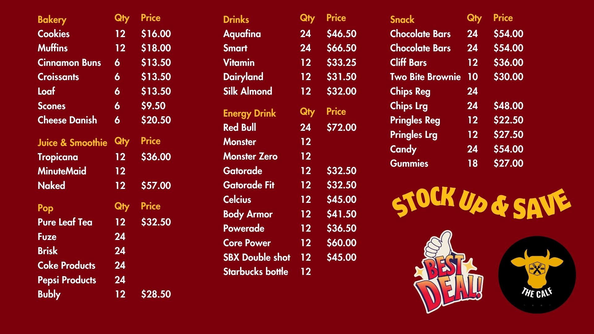 bulk buys