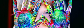 ambrose arts academy - kids painted hands